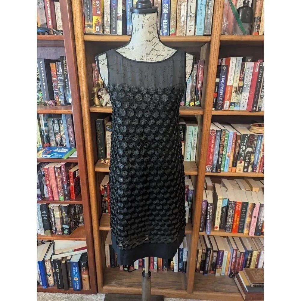 Brand New Anthropologie Leifsdottir Women’s Small Black Knit Tonelle Dress